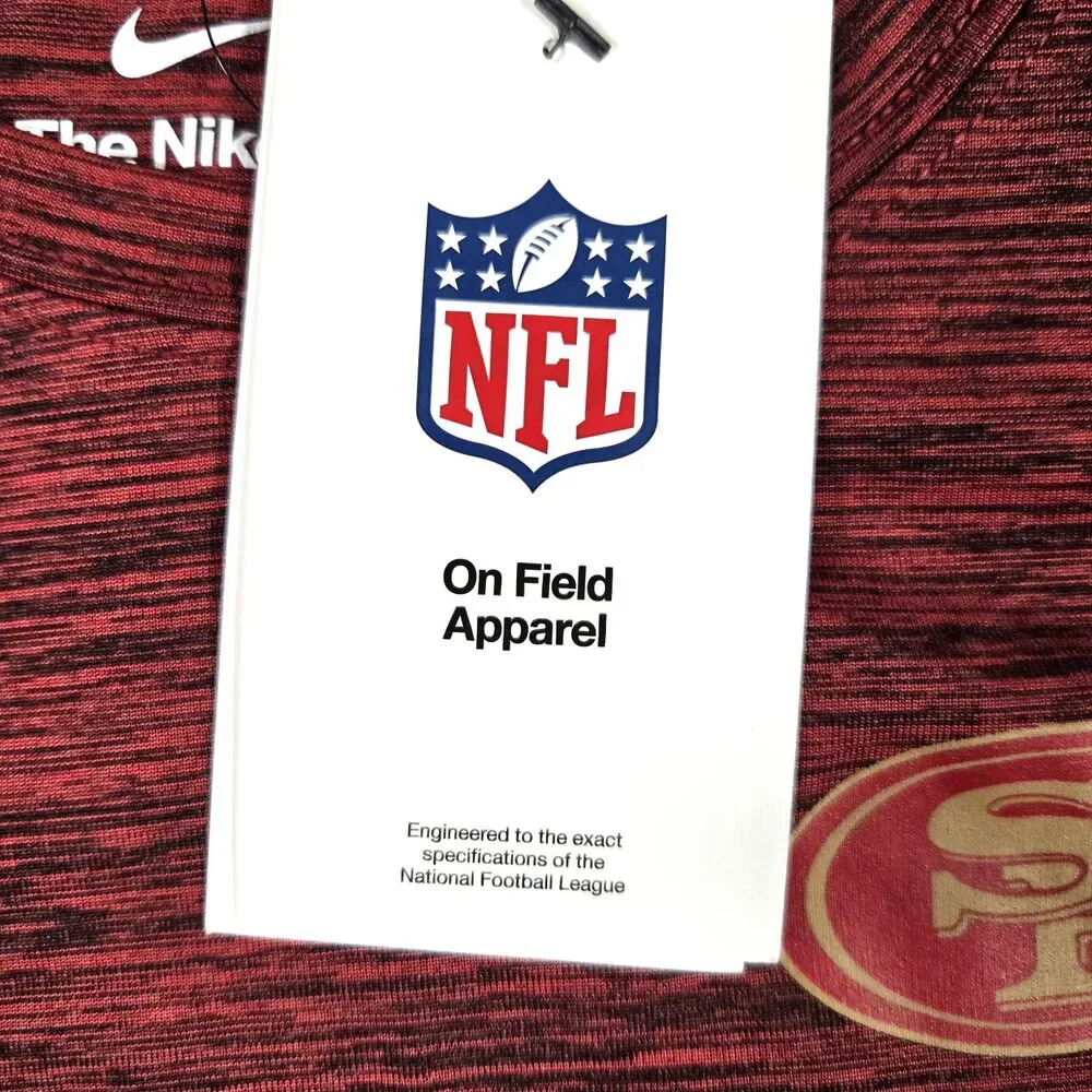 Nike San Francisco 49ers T-Shirt Youth Medium 10/12 NFL On Field Dri-Fit New